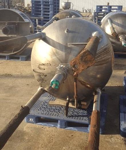 Used 350 GALLON GROEN AGITATED KETTLE – S/S – JACKETED
