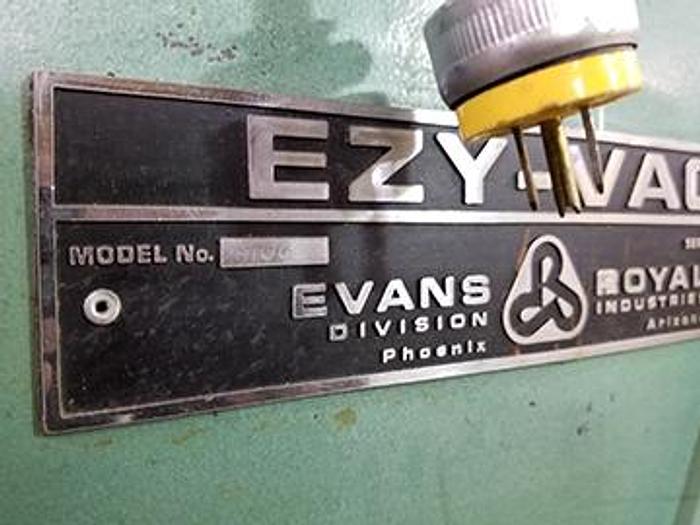 Used Evans EZY-VAC 1100 Vacuum Table