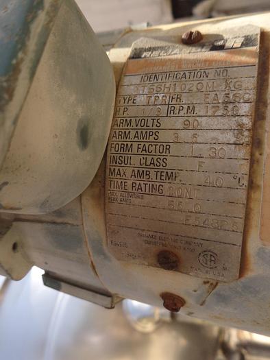 Used Mixer, Agitator, 0.33 HP, MixMor, Mdl GVS-13 #S743038