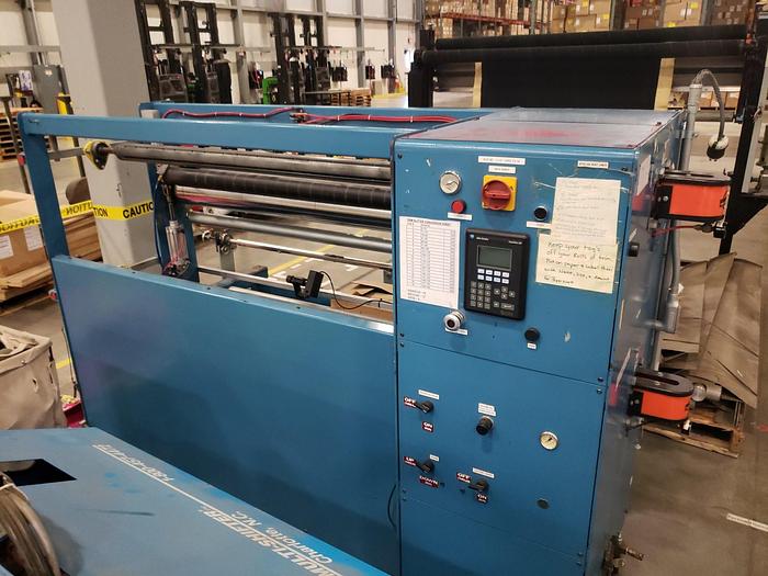 Used 60" ROSENTHAL SLITTER REWINDER MODEL SW5-DUBSHEWWG-PLO W/ SCORE SLITTING