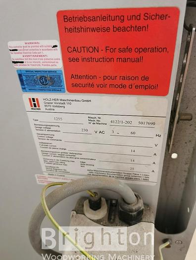 Used 2012 Holzher 1255 vertical panel saw #BM2372