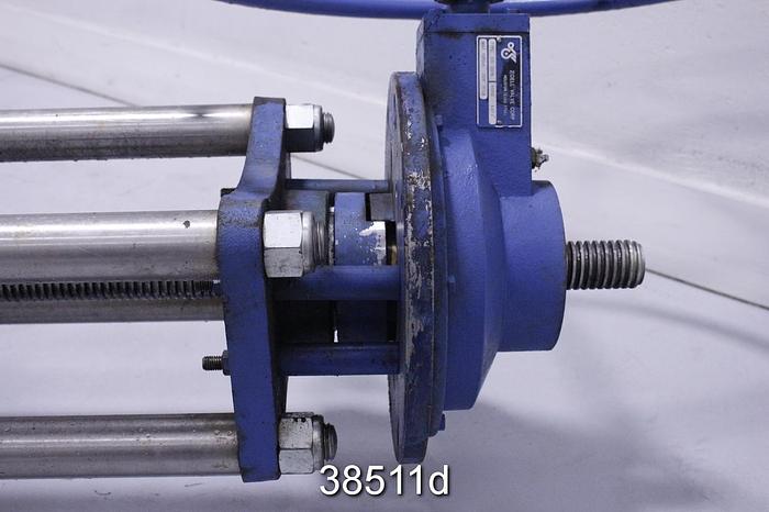 Used True Line 30" Hand Operated Knife Gate Valve with Zidell Gear Box #38511