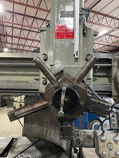 Used 1968 Webster Bennett Turret lathe, 72" Table, 79" Swing, 31" under rail, 150 RPM. Pendant Control