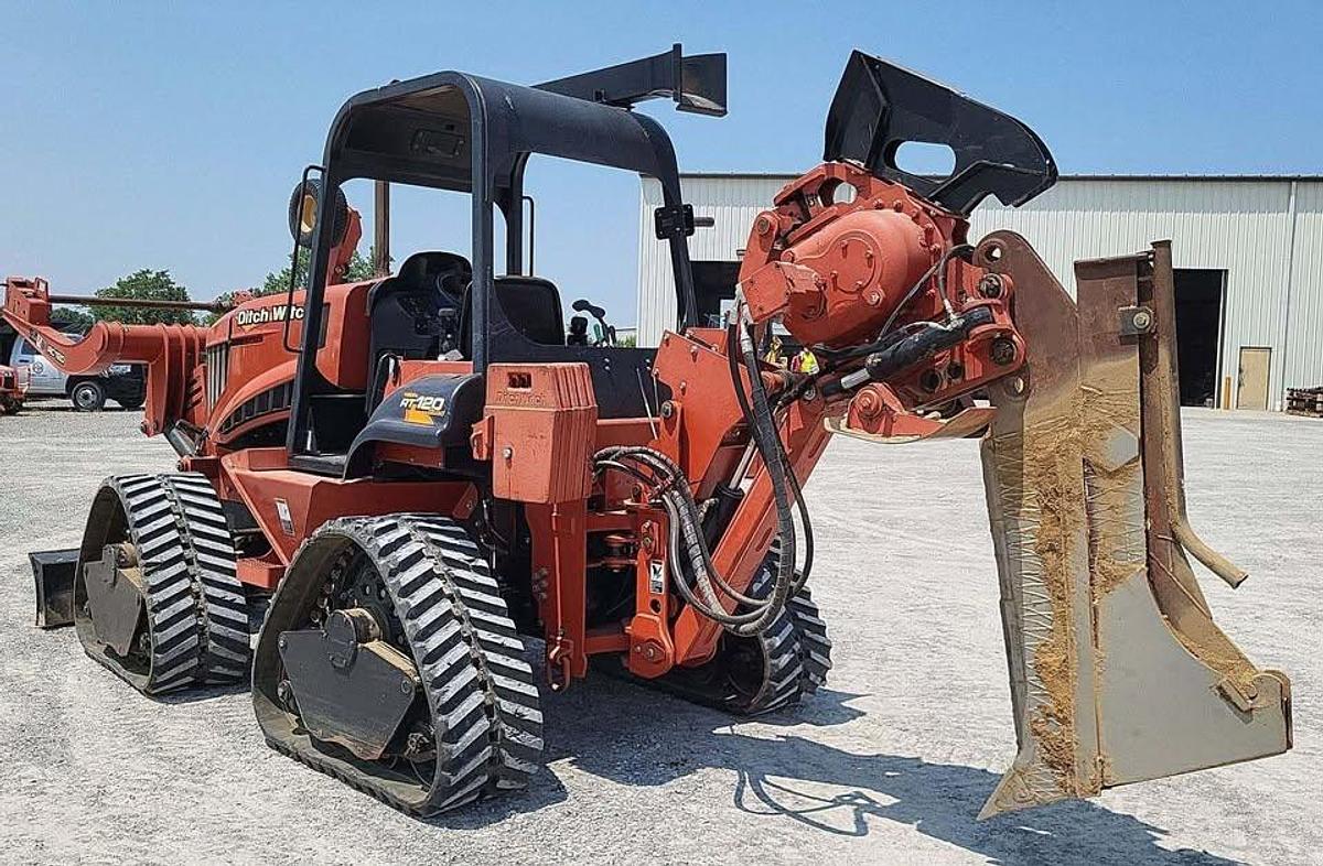 Used 2012 Ditch Witch RT120 Quad w/ Vibratory Plow