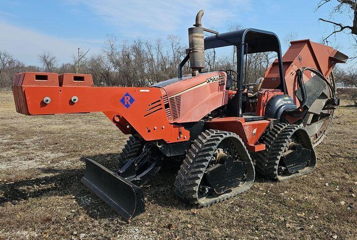 Used 2013 Ditch Witch RT115 w/Hydra Wheel Rock Saw