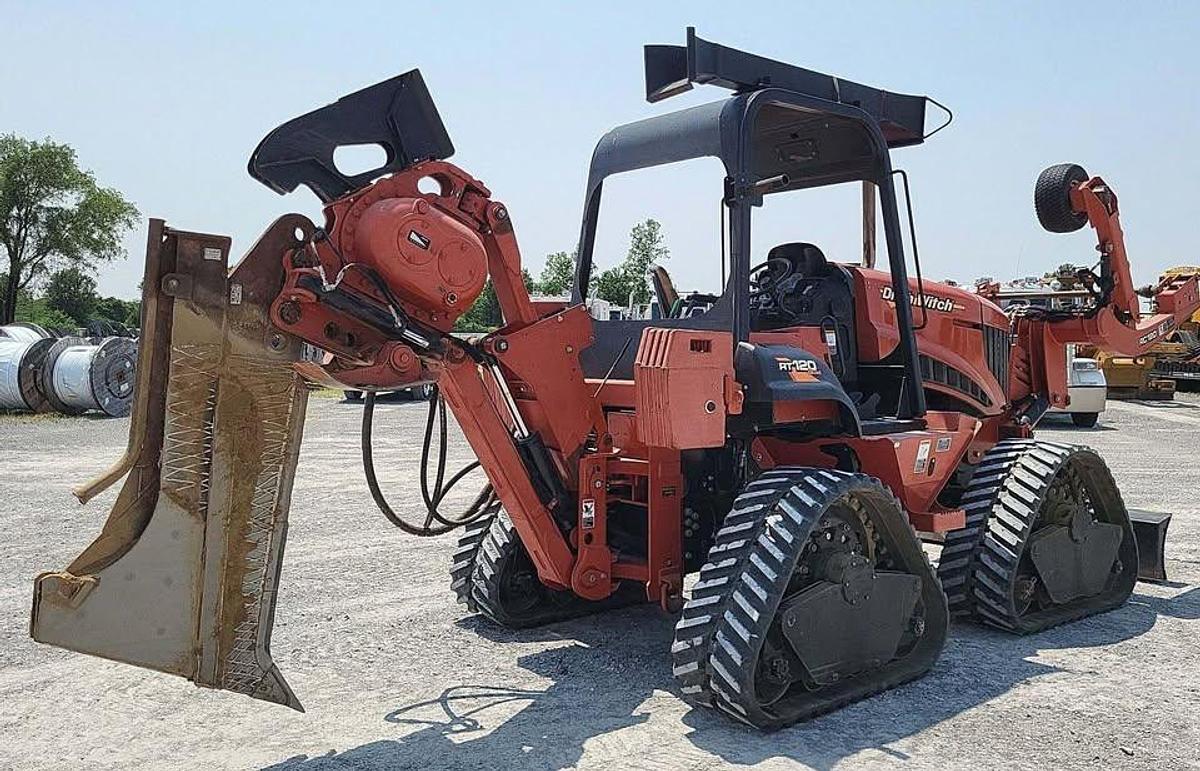 Used 2012 Ditch Witch RT120 Quad w/ Vibratory Plow