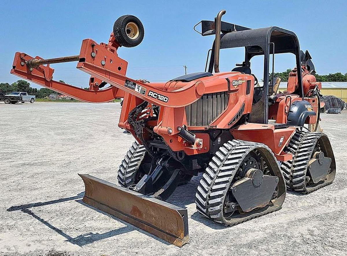 Used 2012 Ditch Witch RT120 Quad w/ Vibratory Plow