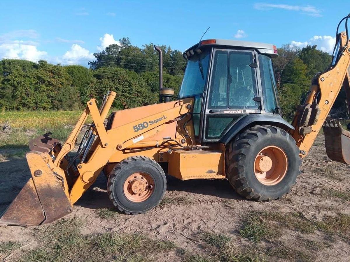 Used 2002 Case 580SL 4x4 extendahoe 4 in1 bucket