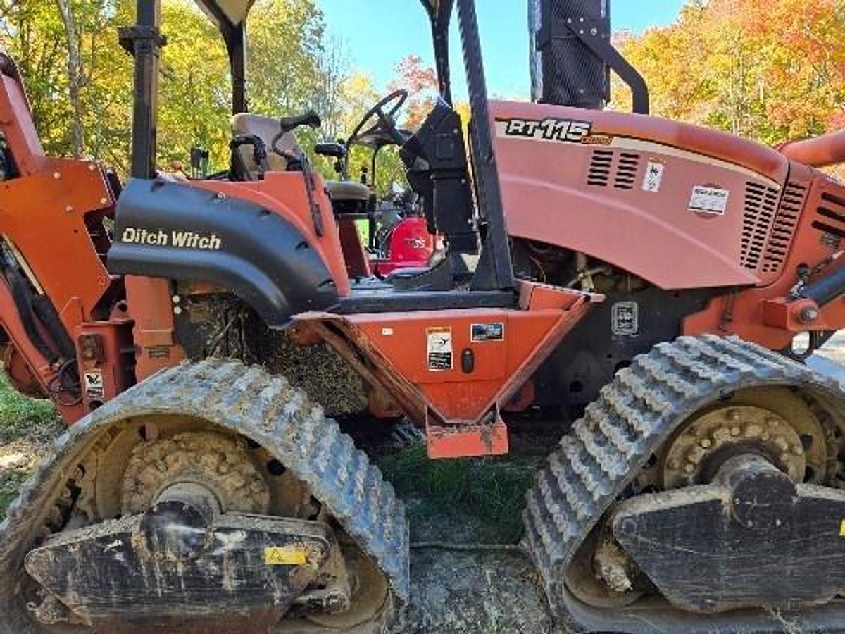 Used 2013 Ditch Witch RT115 Trencher Plow Quad w/ Reel Carrier