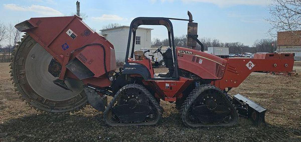 Used 2013 Ditch Witch RT115 w/Hydra Wheel Rock Saw