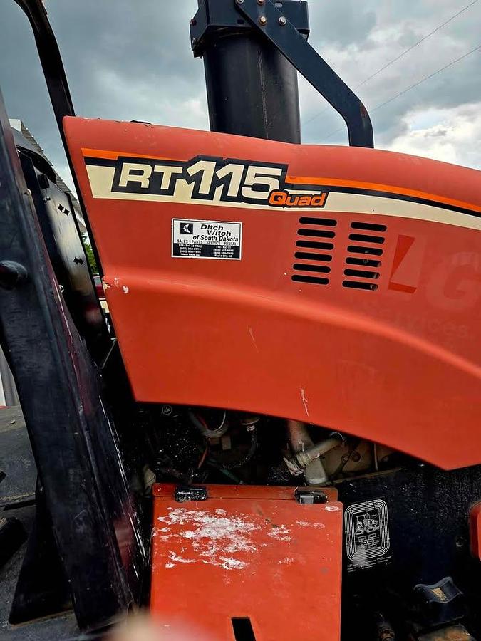 Used 2012 Ditch Witch RT115 Trencher Plow Quad w/ Reel Carrier