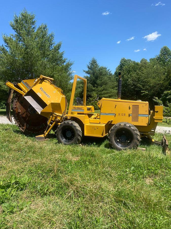 Used 2005 VERMEER V120 w/Rocksaw 40″ INVENTORY SALE