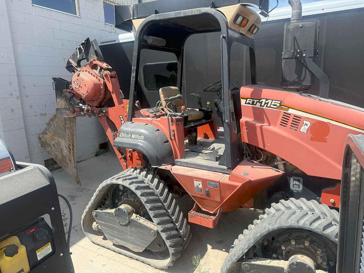 Used 2012 Ditch Witch RT115 Trencher Plow Quad w/ Reel Carrier