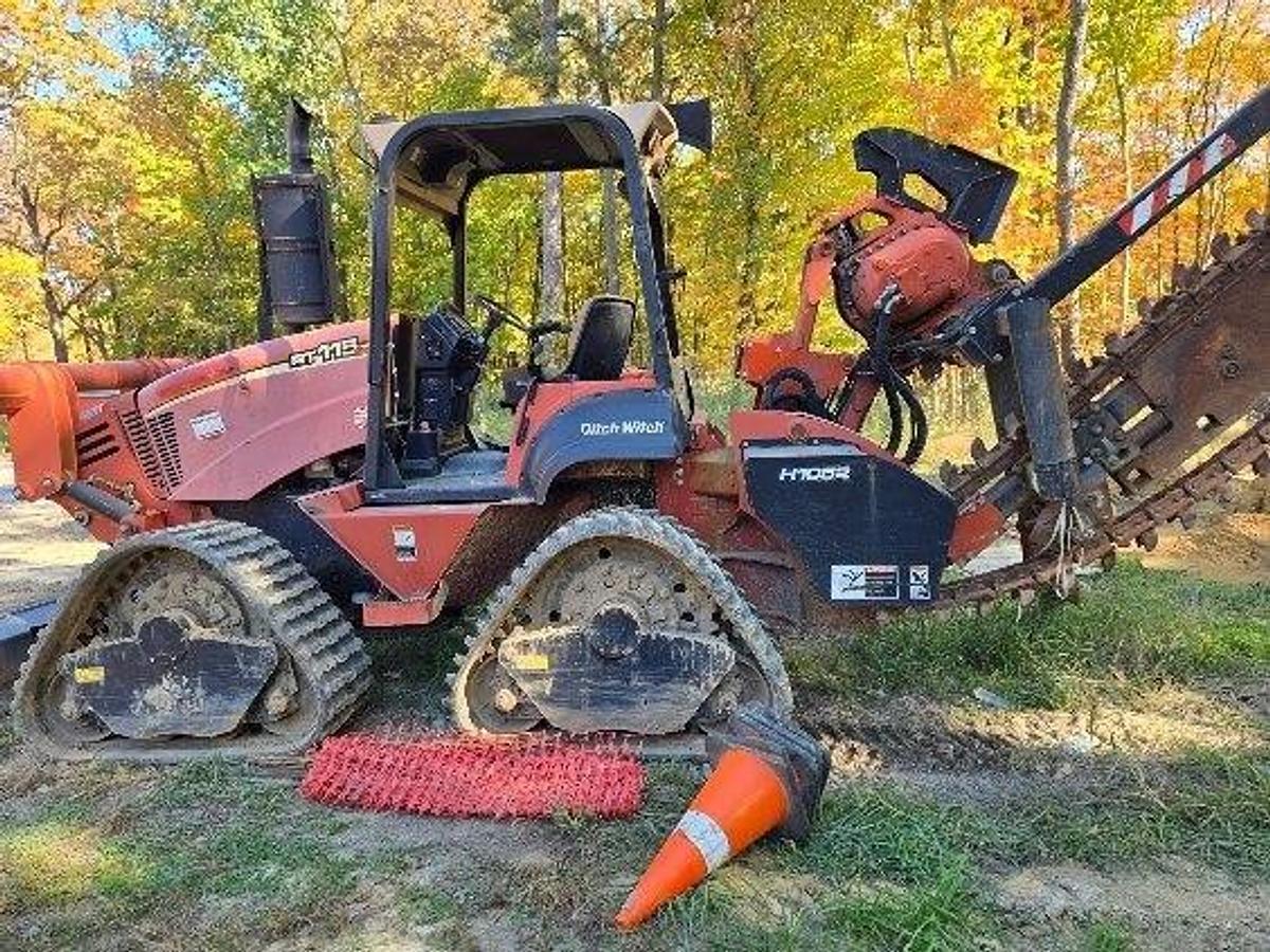 Used 2013 Ditch Witch RT115 Trencher Plow Quad w/ Reel Carrier