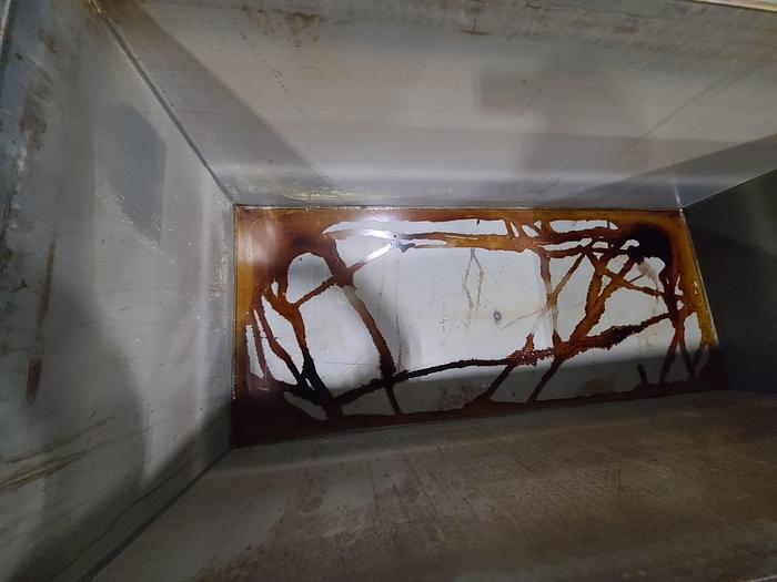 Used Polypro Tank Counter Flow Rinse side and bottom support 70" x 30" x 30" Removable Partition - LARRY PLEASE CHECK DEMENTIONS