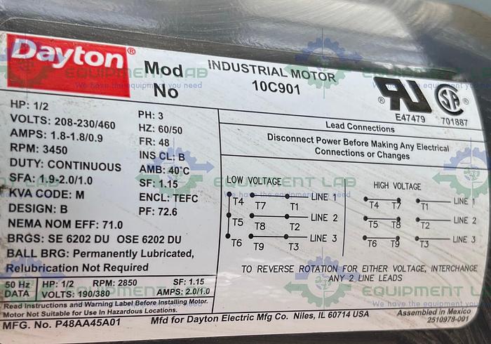 Used Hoosier Feeder Company  FT40-IL SS AC Motor Centrifugal Feeder