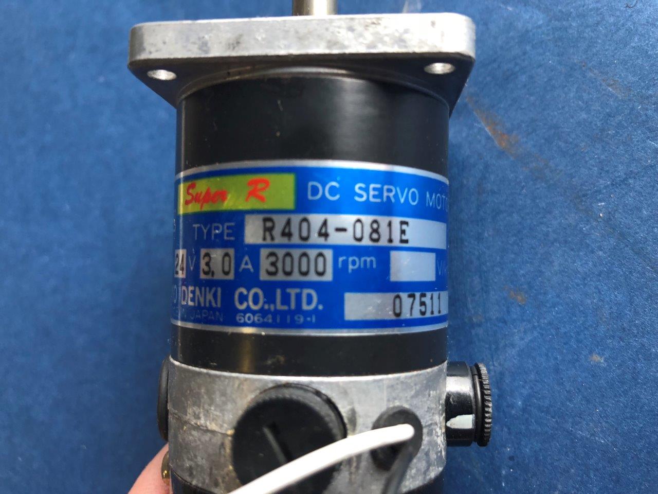 Used Sanyo Denki R404-081E dc servo motor with Yamaha YRE52-SR404