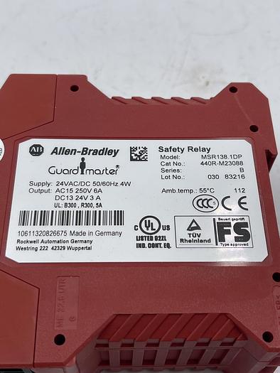 Used Allen-Bradley MSR138.1DP, 440R-M23088
