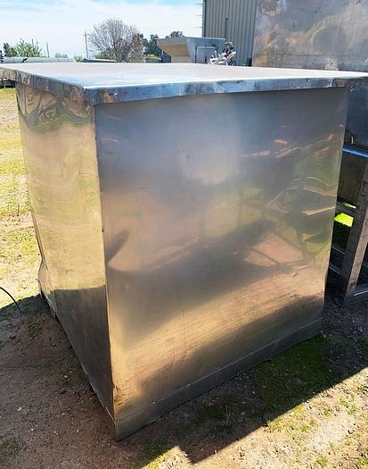 Used Bin, 50 CF, S/st, 44" X 44" X 48", Tote, Ucon #S743930