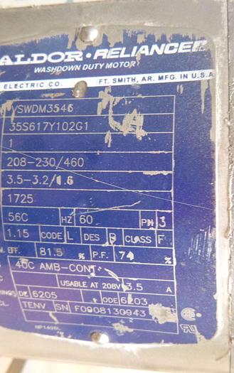 Used Conveyor, Belt, 12" X 192", S/st, 1 HP, #S744140