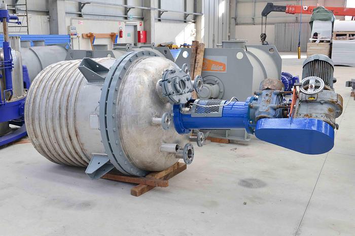 Used Reattore BERTOCCHI 1800 litri, inox AISI316