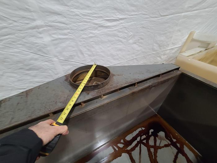 Used Polypro Tank Counter Flow Rinse side and bottom support 70" x 30" x 30" Removable Partition - LARRY PLEASE CHECK DEMENTIONS