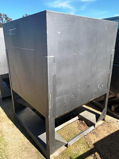 Used Bin, 50 CF, C/st, 48" x 48" x 42", Dry storage Tote, B #S743943