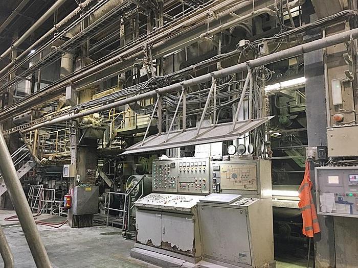Used 90" (2.30M) REINHARD WET CREPE TISSUE MACHINE  W/YANKEE