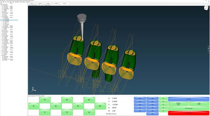 Used 2020 ROTTLER EM69HP 5-Axis CNC Cylinder Head Porting