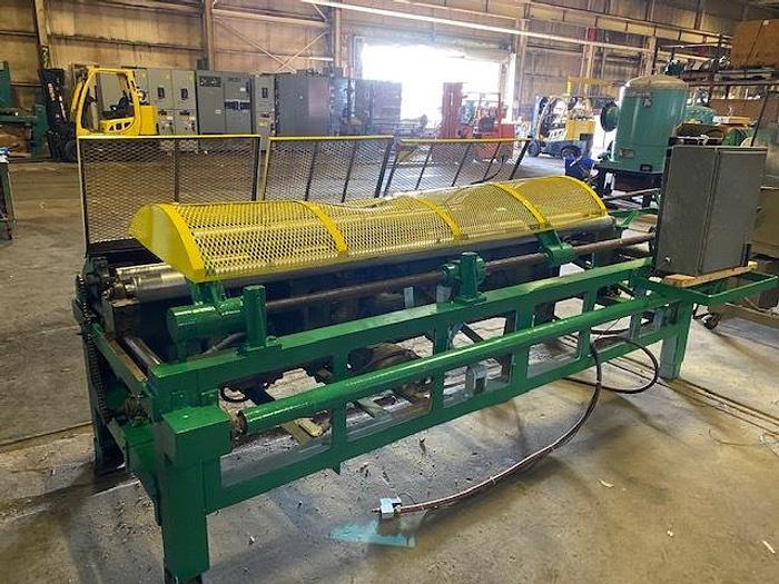 Used 120" SONOCO CORE CUTTER 3"-25" DIAMETER CORES SEMI AUTOMATIC