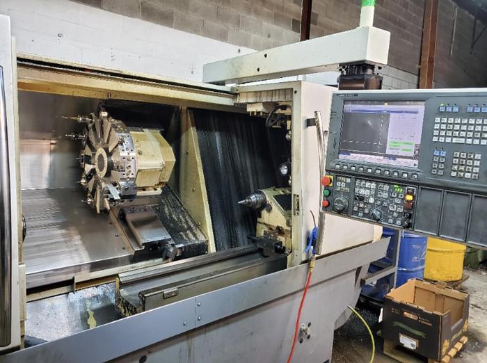 Used 2011 OKUMA Genos L400-E CNC Lathe