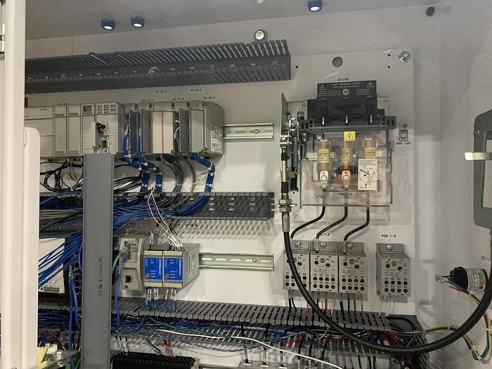 Used 18" WIDE WEBEX MODEL 1251 DUPLEX REWINDER W SIMCO ION BLOWER AND COGNEX CAMERA