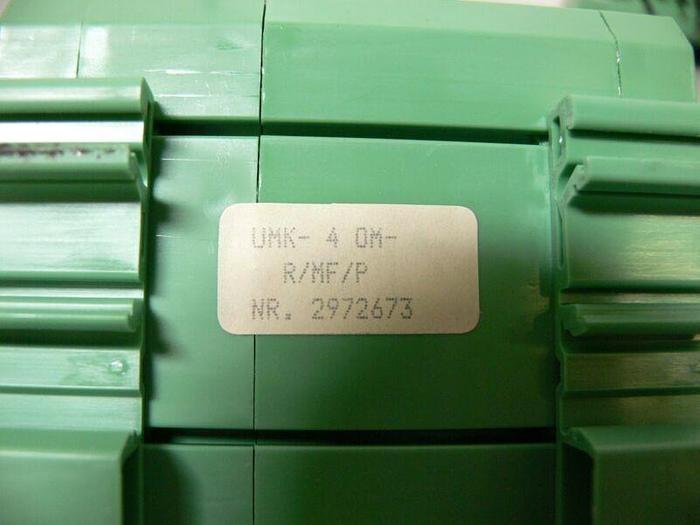 Used Lot of 2 - Phoenix Contact Typ UMK 2972673 UMK-4 OM-R/MF/P Optocoupler Module
