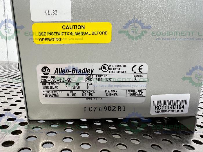 Allen Bradley  2098-DSD-010-SE Ultra 3000, Digital Servo Drive Series A