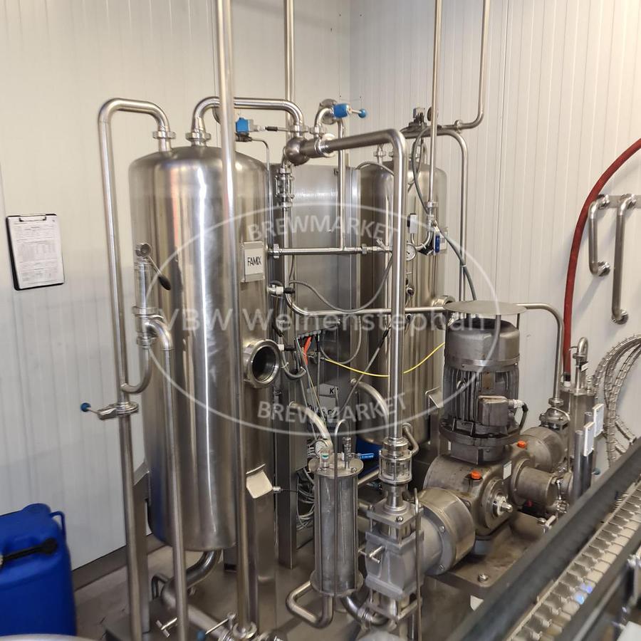 Used glass bottle filling line