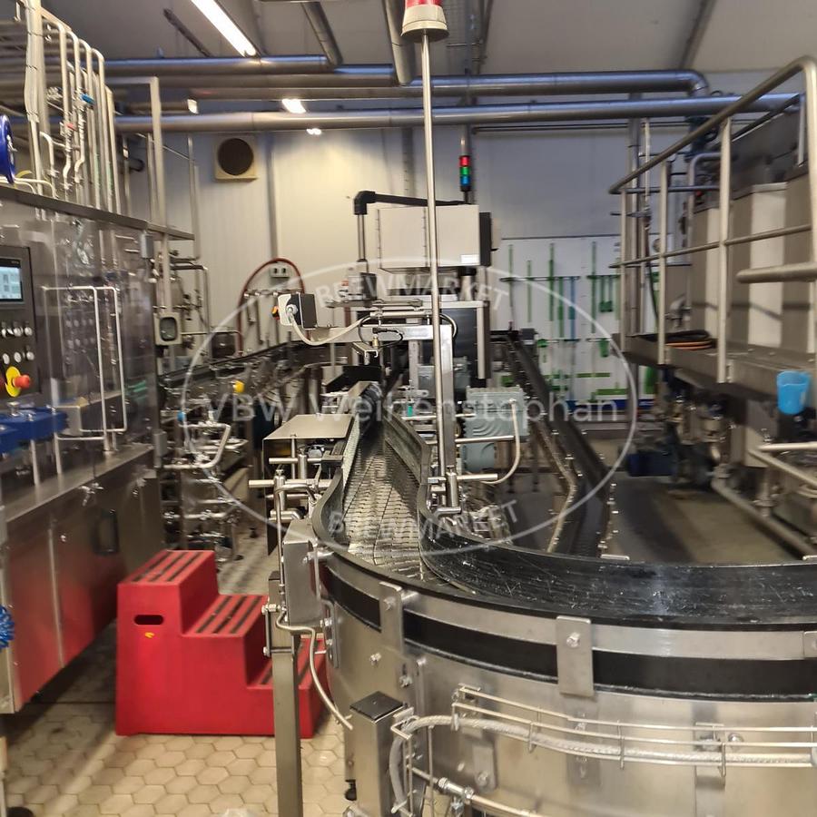 Used glass bottle filling line
