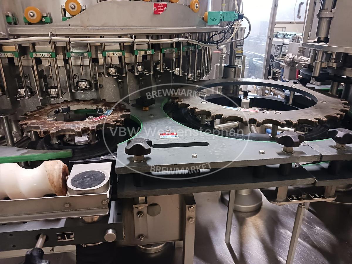 Used Glass bottle filler and capper