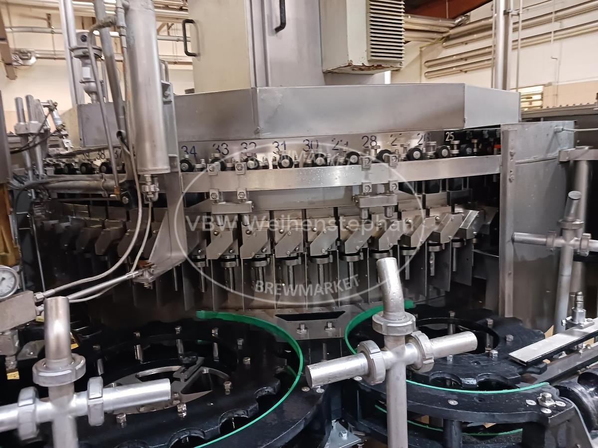 Used Glass bottle filler and capper