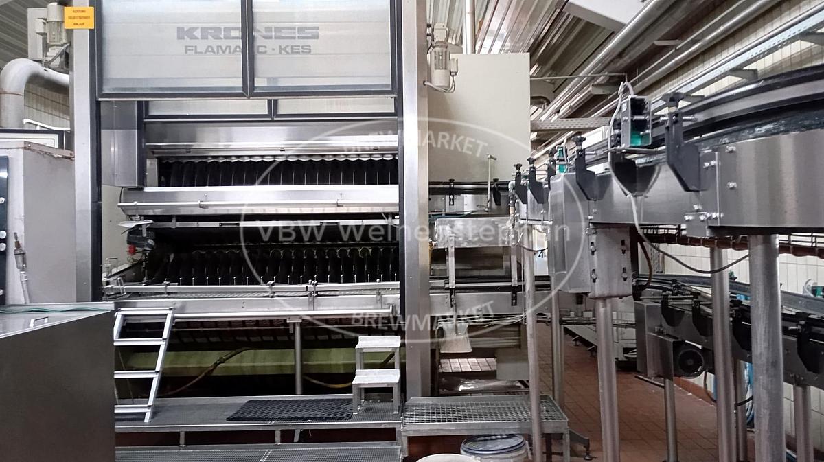 Used Glass bottle filling line