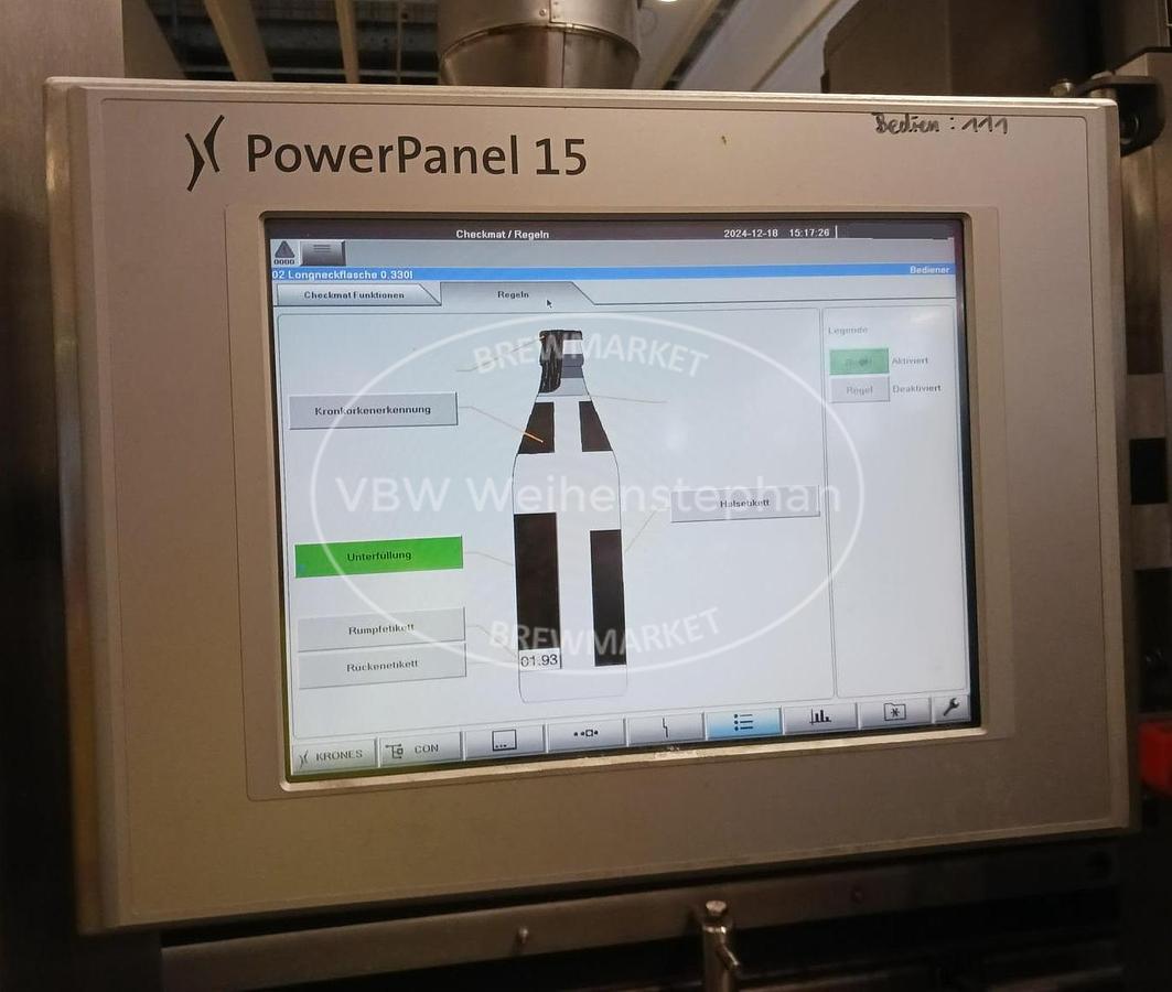 Gebraucht Etiketteninspektion für Flaschen