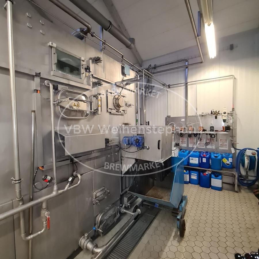 Used glass bottle filling line