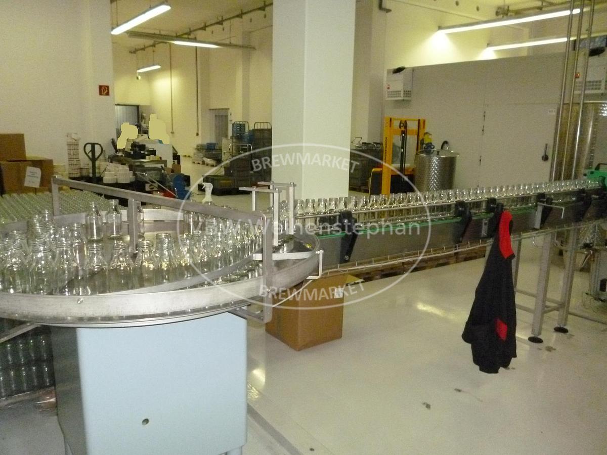 Used glass bottle filling plant