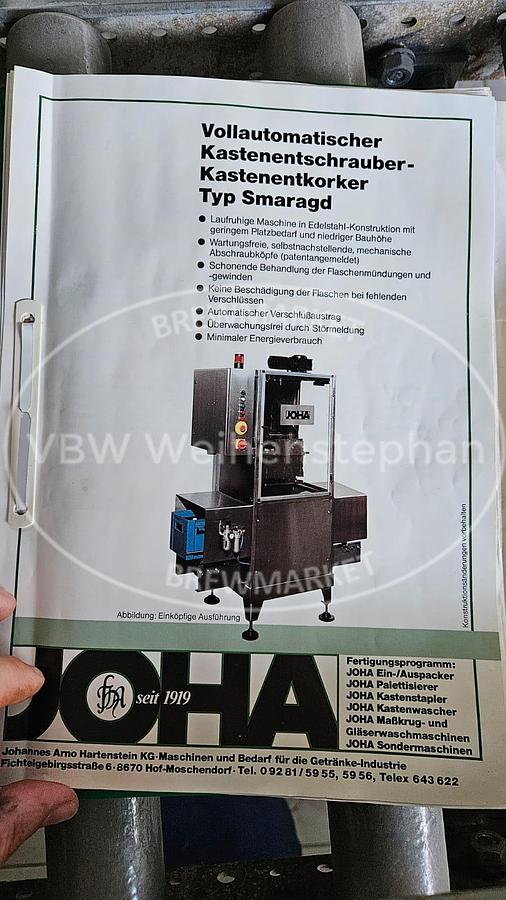 Gebraucht Flaschenauspacker