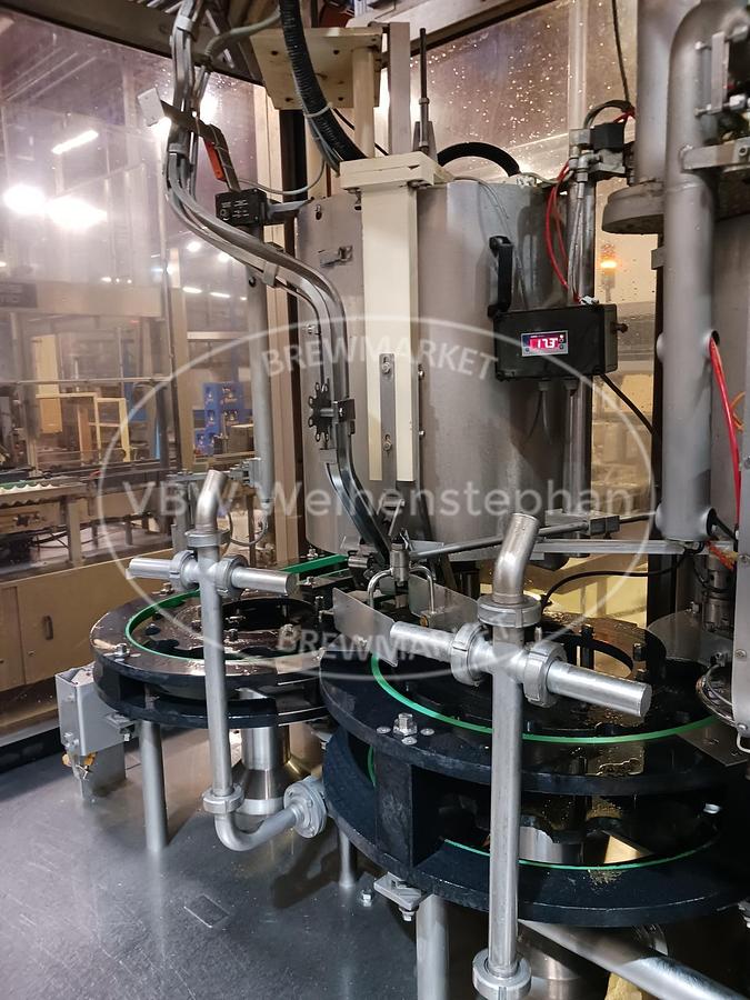 Used Glass bottle filler and capper