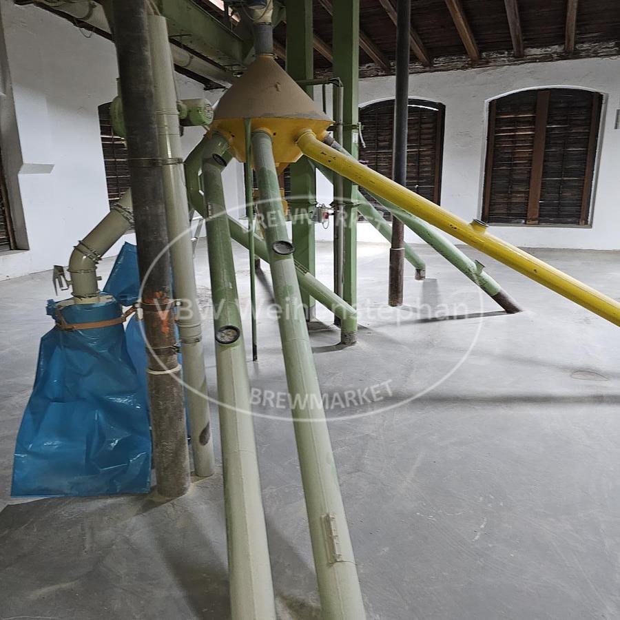 Used Malt receiving, storage, and cleaning, as well as conveying