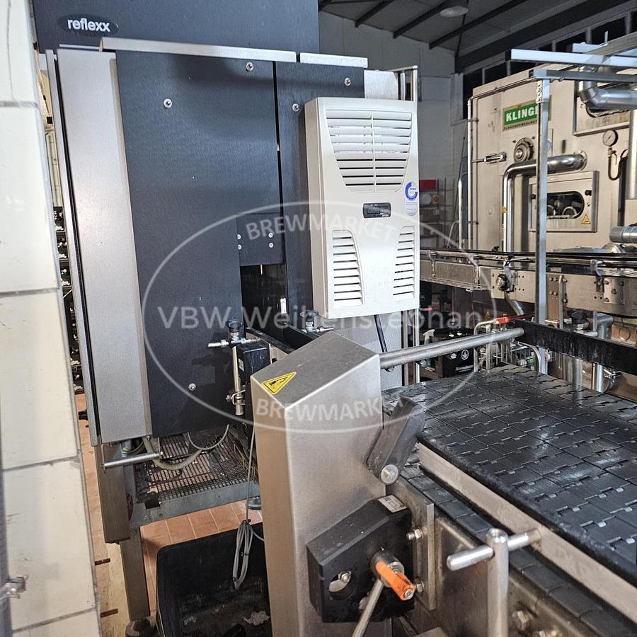 Used nonreturnable glass bottle filling line