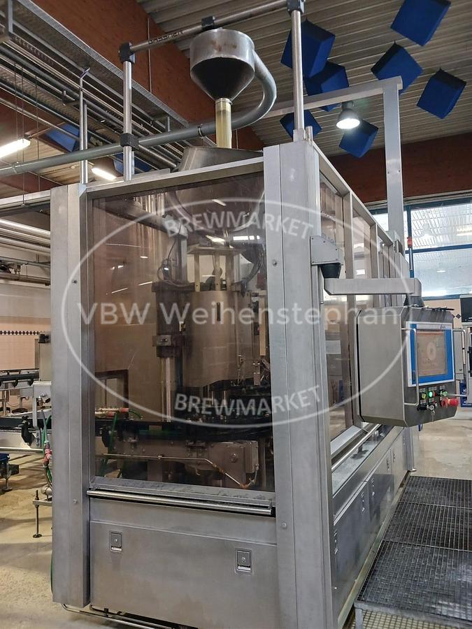 Used Glass bottle filler and capper