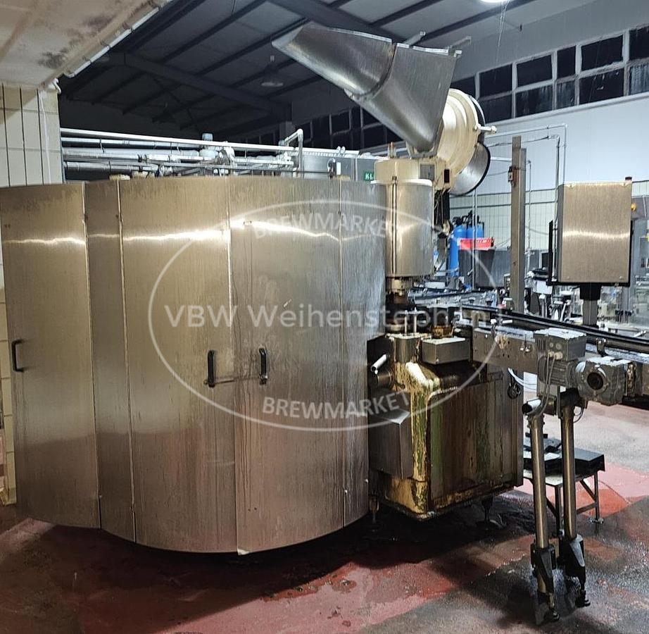 Used Glass bottle filler and capper