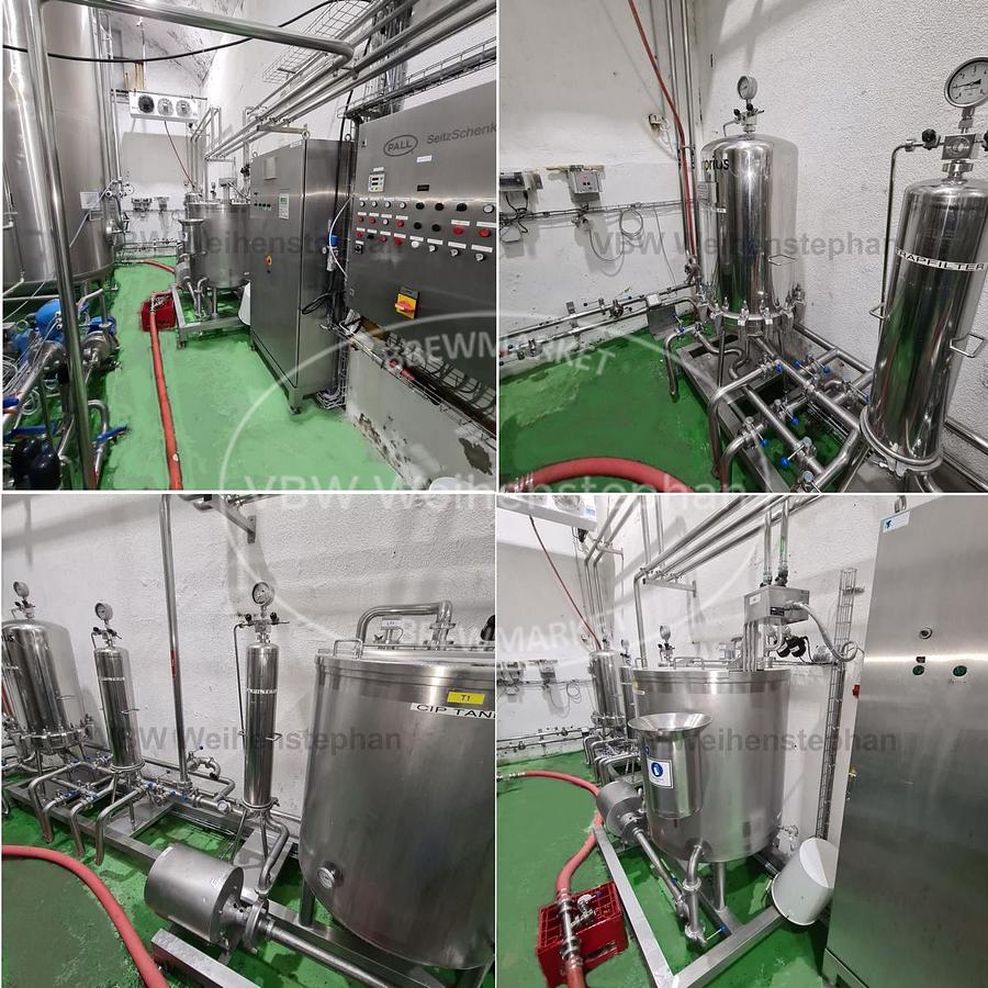 Used secondary filtration system for beer