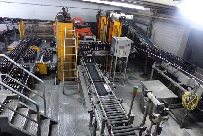 Used glass bottle filling line